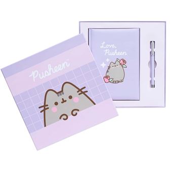 Set Bloc-notes A5 avec Stylo Collection Moments Couverture Rigide Pusheen Violet - 1