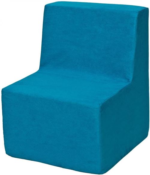 Chaise fauteuil pouf pour chambre d'enfant bleu
