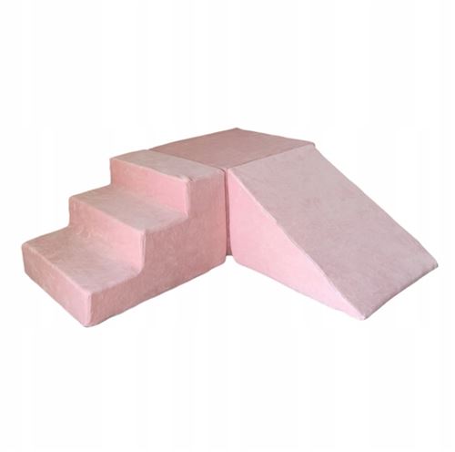 Mousse Play velours - 3 éléments rose