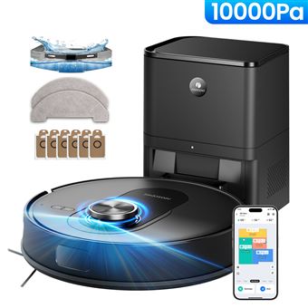 Proscenic Aspirateur Robot Q8 Maxe - 4200Pa - 200min d'autonomie - Noir - 1