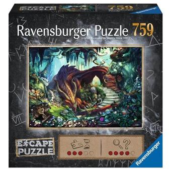 Puzzle Escape Dans La Grotte Du Dragon - Ravensburger - 759 Pieces - Pour Adultes Et Enfants Des 12 Ans