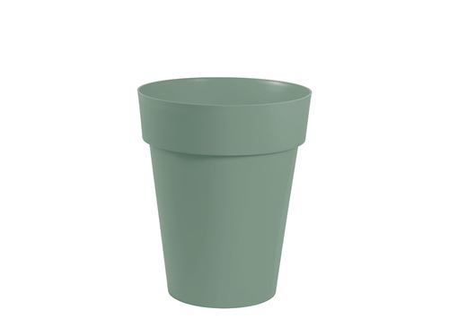 Pot de fleurs en plastique EDA Toscane vert laurier - Ø 44 cm
