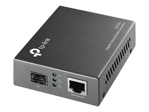Tp-Link Mc220L - Convertisseur De Média À Fibre Optique - 1Gbe - 10Base-T, 100Base-Tx, 1000Base-T, 1000Base-X - Rj-45 / Sfp (Mini-Gbic)