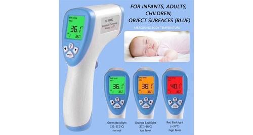 Thermomètre frontal infrarouge numérique sans contact numérique pour bébé,  adulte, enfant thermomètre 2020