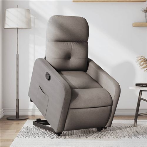 Non Communiqué Taupe Vidaxl Fauteuil De Relaxation Inclinable Tissu