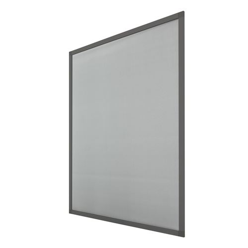 ECD Germany 1x Moustiquaire pour Fenêtre - 100 x 120 cm - Cadre Gris en Aluminium - sans