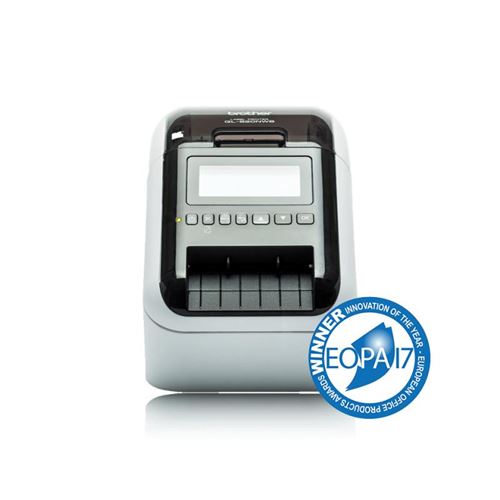Brother Ql-820Nwb - Imprimante D'Étiquettes - Deux Couleurs (Monochrome) - Thermique Direct - Rouleau (6,2 Cm) - 300 X 600 Ppp - Jusqu'À 110 Étiquettes/Minute - Usb 2.0, Lan, Wi-Fi(N), Hôte Usb, Bluetooth 2.1 Edr - Outil De Coupe - Noir Brillant, Blan