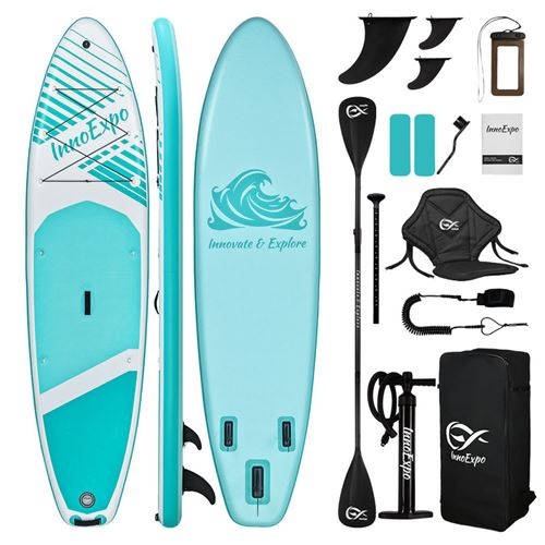 Planche de paddle gonflable InnoExpo SUPIE70K 335*83*15CM, capacité de charge