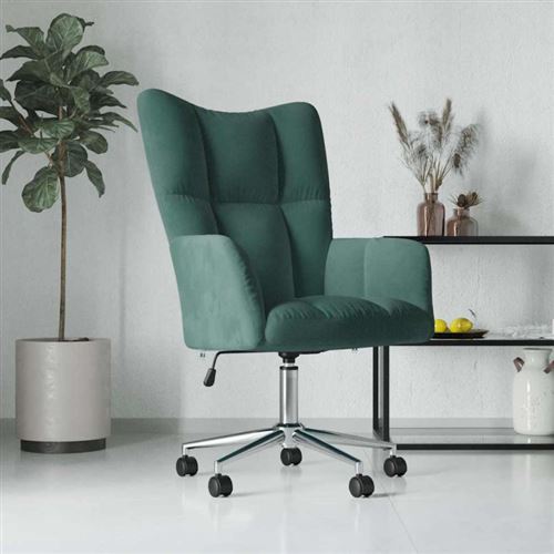 Vidaxl Vert Chaise De Relaxation - Foncé - Image 2