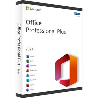 Microsoft Office 2021 Professionnel Plus (5 PC) - Clé licence à télécharger - 1
