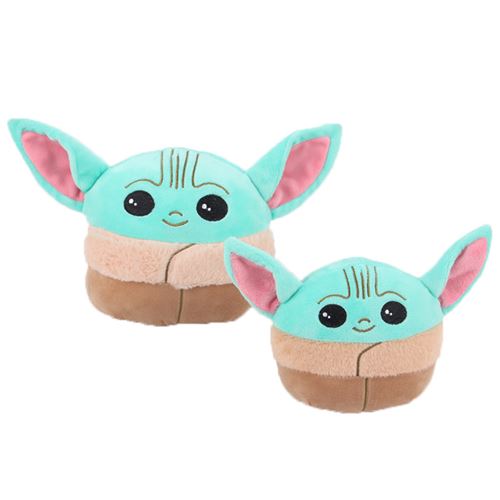 Set de 2 pièces Peluches Star Wars The Mandalorian The Child bébé Yoda Jouets Oreillers 15 cm et 25 cm