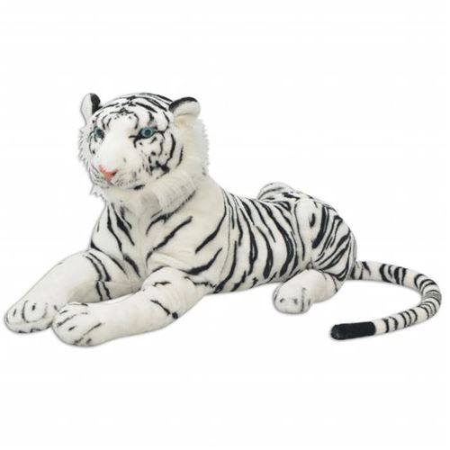 Vidaxl tigre en peluche blanc xxl 80164