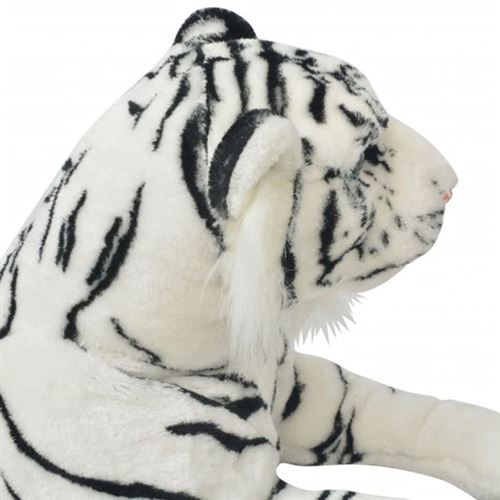 vidaXL Tigre en peluche Blanc XXL Peluche à la Fnac