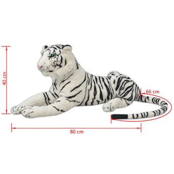Tigre blanc peluche géante outlet