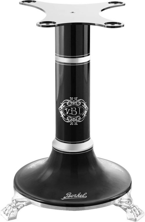 Berkel - Piédestal pour Trancheuse VOLANO B3, TRIBUTE, B114 Noir avec des Décorations en Argent