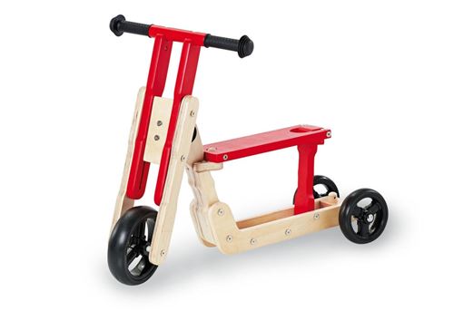 Tricycle et Trottinette en bois Théo