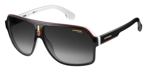 Carrera Eyewear lunettes de soleil 1001/S 80S/9O pilote hommes noir/blanc/rouge