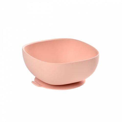 Bol en silicone à ventouse pink - beaba