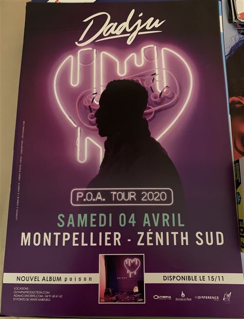Dadju - P.O.A Tour 2020 - 40x60cm - Affiche