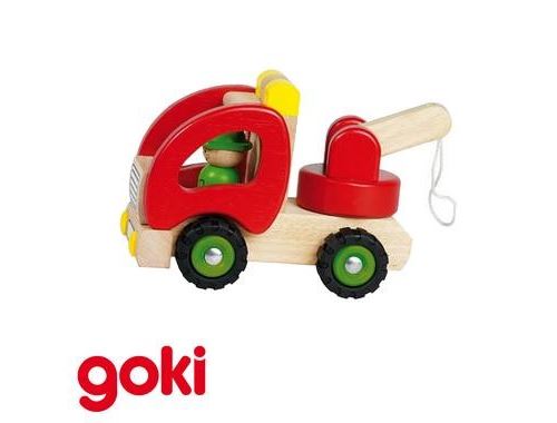 Camion Dépanneuse Solide Jouet En Bois Pour Enfant 2 Ans +