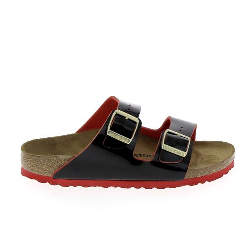 BIRKENSTOCK Arizona Noir Rouge Vernis 38 Femme