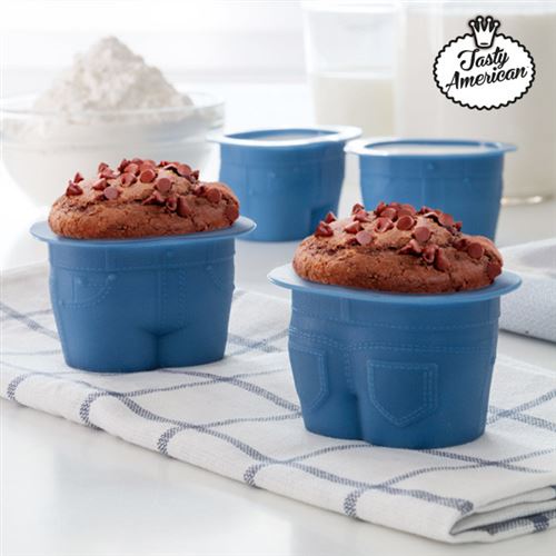 Moules en Silicone pour Madeleines Tasty American (pack de 4)