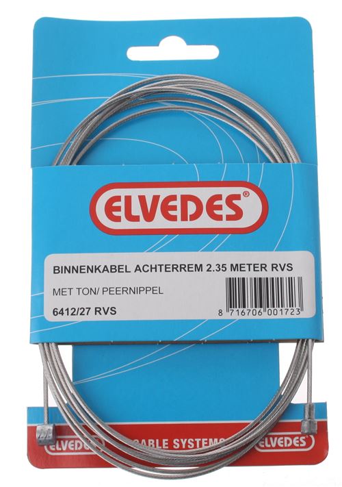 Elvedes Binnenremkabel derrière 6412/27 tonnes / poire mamelon 2350 mm