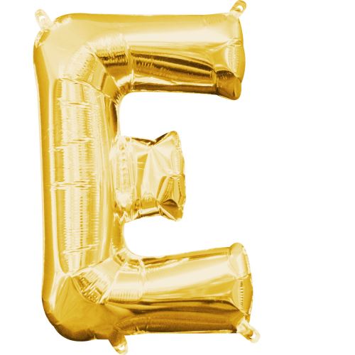 Amscan ballon d'aluminium lettre E 20 x 33 cm or