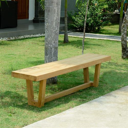 Banc en teck Effet recyclé 230 cm Chambord