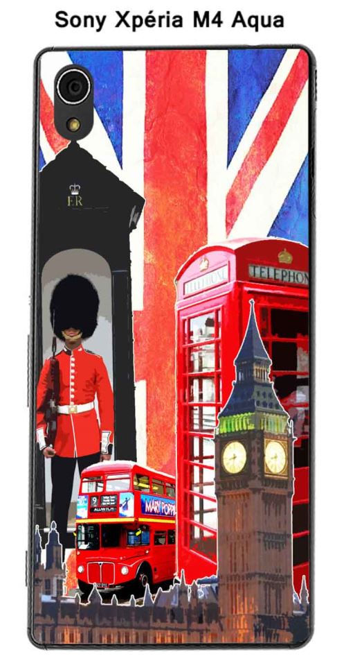 Coque Londres-1 pour Sony Xpéria M4 Aqua