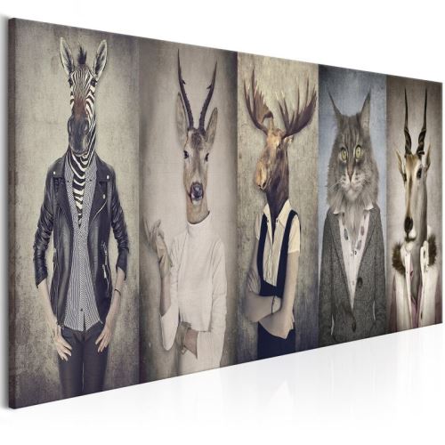 Tableau - Animal Masks .Taille : 120x40