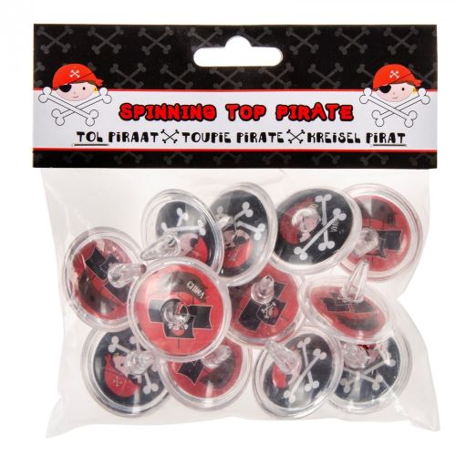 Sachet 12 Toupie Pirate 4 Cm Jouet Jeu Petit Cadeau Fete D Anniversaire