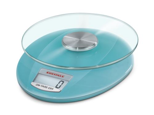 Soehnle 65859 Roma Balance de cuisine Plastique Bleu 21,6 x 19,4 x 7 cm