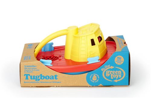 Remorqueur de jeu de l'eau de bain de Green Toys, jaune Top 6+ mois