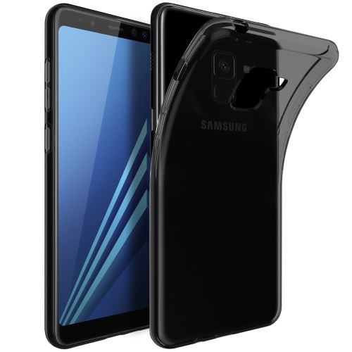 Housse pour Samsung Galaxy A7 2018 Etui Housse pour Coque de protection Ultra Fine Silicone TPU Gel [Jelly - Noir] - ADVANSIA