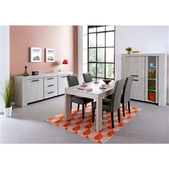 22 Sur Salle A Manger Complete Gris Cendre Jacco Achat Prix