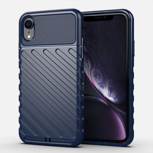 Coque en TPU épaissir souple bleu pour votre Apple iPhone XR 6.1 pouces
