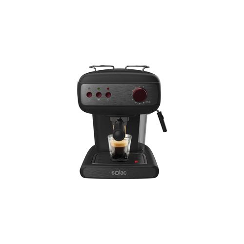 Solac Stillo CE4496 - Machine à café avec buse vapeur Cappuccino - 20 bar - noir