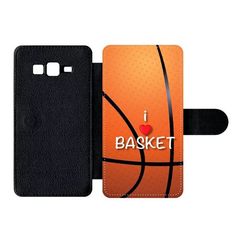 Etui À Rabat Samsung Galaxy Grand Prime G5306 I Love Basket