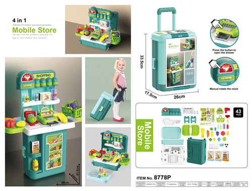 Supermarché 43 PCS Pour Les Enfants - BagageBleu