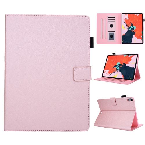 Etui en PU avec stockage de cartes rose pour votre Apple iPad Pro 11 (2018)