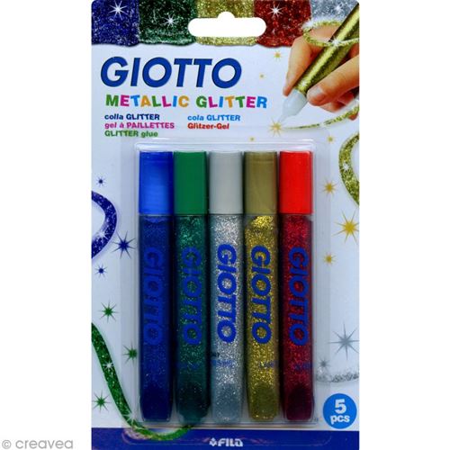 Acheter lot de 10 stylos colle paillettes - couleurs pop