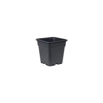 Pot carré noir 30 litres - 36.5x36.5x36cm - 1
