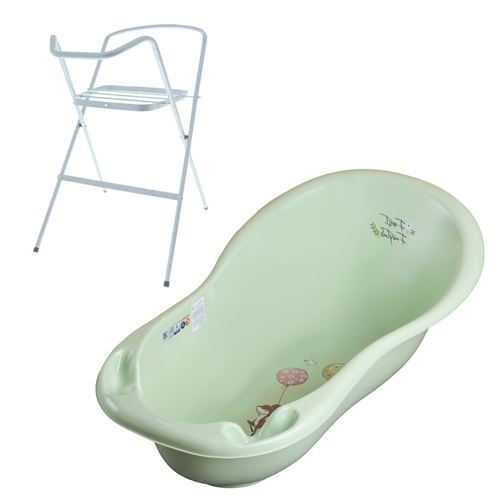 Baignoire b&eacute;b&eacute; avec thermom&egrave;tre      Vert    Forest 86 cm + pied