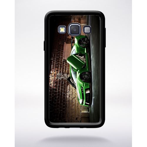 Coque Tuning Voiture Verte Brique Compatible Samsung A3 2015 Bord Noir Silicone