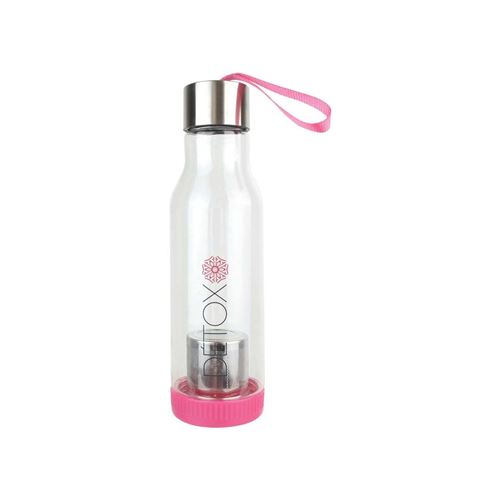 Take Away - Bouteille détox avec infusueur de thé intégré 500 ml Rose