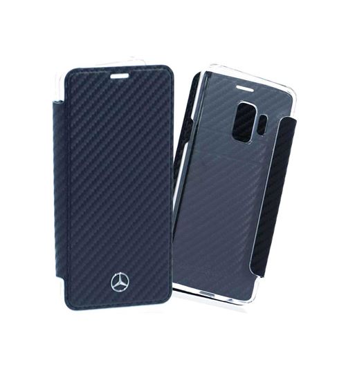 Housse MERCEDES 'DYNAMIC' GALAXY S9 Carbone arrière transparent