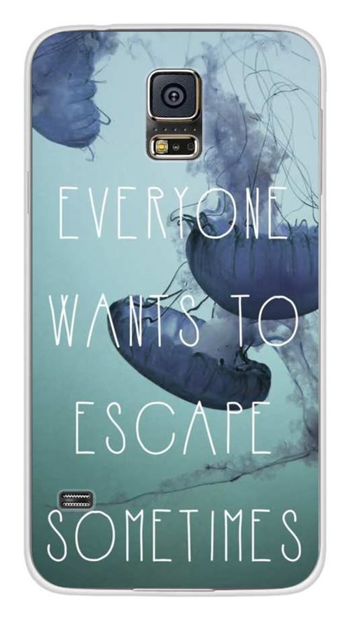 Coque en silicone imprimée compatible Samsung Galaxy S5 Escape