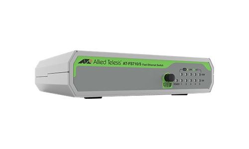 Allied Telesis FS710/5 Non-géré Fast Ethernet (10/100) Vert, Gris - Commutateurs réseaux (Non-géré, Fast Ethernet (10/100), Full duplex)
