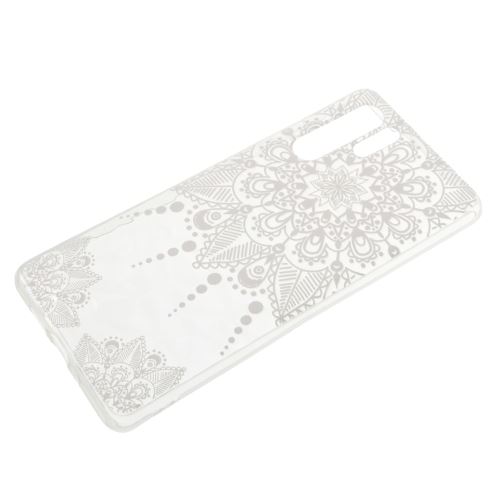 Coque en TPU motif 3D diamant tendre dentelle blanche pour votre Huawei P30 Pro